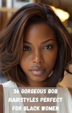 Bob hairstyles are elegantversatileand effortlessly chicThese 36 gorgeous bob hairstyles are tailored specifically for Black womencelebrating natural curlstexturesand protective stylesWhether you're looking for a classic bob or something more modernthere’s a look here for everyone. Natural Layered Hair Black Women, Shoulder Length Bobs For Black Women, Shoulder Length Bob Black Women Natural Hair, Medium Length Bob Hair Styles For Black Women, Long Length Bob Haircut, African American Haircuts For Women, Medium Haircut Black Women, Bobs For Black Women Side Part, Shoulder Length Hair For Black Women