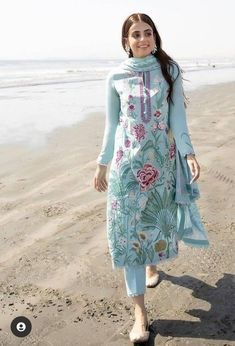 Yashma Gill, City By The Sea, Escape The Ordinary, Summer Lawn, Desi Style, Pakistani Dress, Fashion Design Dress, Embroidery Suits Design