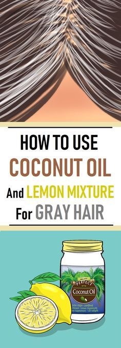 Our hair gets its color by a natural pigment in the hair follicles. As we age, the production of the pigment decreases, which leads to the appearance of gray hairs. Luckily, a mixture of lemon juice and coconut oil can protect the pigment and reverse the process, erasing the signs of premature aging. Grey Hair Remedies, Mascara Eyeliner, Coconut Oil Hair, Hair Follicles, Beauty Tricks, Natural Beauty Tips, Celebrity Makeup, Face Scrub