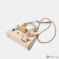 Bird in Bag - New trendy women's bags mini embroidery handbag senior texture shoulder crossbody bag