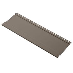 a gray plastic shelf with holes on it