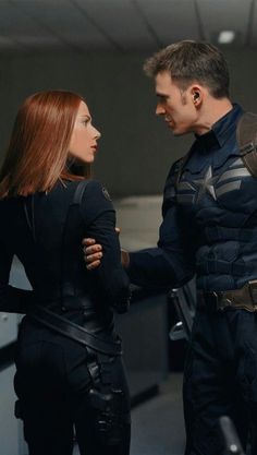 captain america the winter soldier and black widow