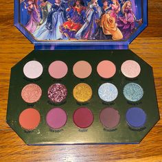 New Colourpop X Disney Midnight Masquerade Eyeshadow Makeup Palette Themed Eyeshadow Palette, Disney Midnight Masquerade, Colourpop Palette, Themed Makeup, Midnight Masquerade, Makeup Images, Colourpop Makeup, Disney Makeup, Makeup Sets