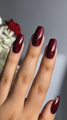 Fresh Summer Nails, Red Nails Fall, Blush Pink Nails, Crackle Nails, Soft Pink Nails, Designs For Short Nails, Bright Red Nails, Trendy Nail, Red Ombre