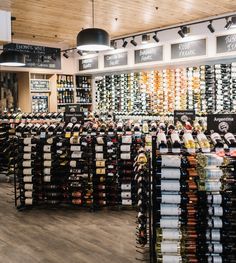 a wine store filled with lots of bottles