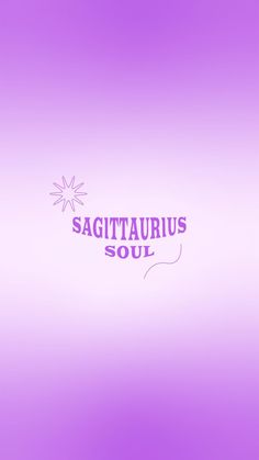 the sagitaurus soul logo on a purple background