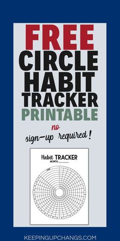 Free Circular Habit Tracker