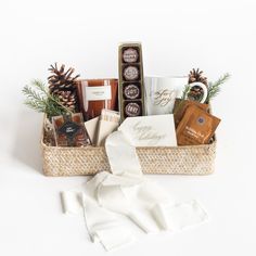 a basket filled with lots of different items