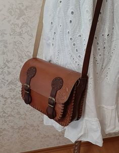 Leather Crossbody Bag, Everyday Leather Bag, Messenger Bag, Handmade Bag, Totes Bag, Bag and Purses, FREE SHIPPING #LeatherHandbag #LeatherSatchel #MenBag #ShoulderBag #MedievalBag #LeatherBag #WomenBag #HippieBag #LeatherToteBag #CrossBodyBag Vintage Handmade Saddle Bag For Everyday Use, Handmade Satchel Saddle Bag For Daily Use, Everyday Handmade Satchel Saddle Bag, Handmade Saddle Bag Satchel For Daily Use, Natural Leather Crossbody Satchel, Handmade Saddle Bag For Daily Use, Handmade Brown Saddle Bag Satchel, Handmade Tote Saddle Bag For Daily Use, Handmade Saddle Bag Tote For Daily Use