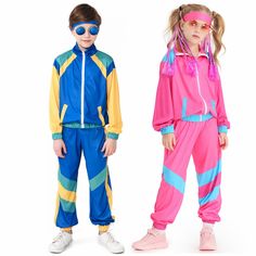 PRICES MAY VARY. Style: Boys 80s tracksuit kids hip hop costume top pants sets outfit retro dance sportswear. Material: The 80s tracksuit for boys is made of high-quality Polyester material, this hip hop costume is comfortable and durable, great for dance or sports activities. Including: Kids Pink Tracksuit Includes Headband,Top,Pants x 1 Occasions:The 80s retro dance sportswear for boys is suitable for playground, daily, gymnasium, retro sports party, photography, work,street wear, etc.It's a p Retro Outfits For Boys, 70s Fashion Boys, Kids 80s Outfit Ideas Boys, Kids 90s Outfit Ideas Boys, Boys 80s Outfit, 80s Outfits Boys, Decade Dress Up, 80s Tracksuit, 80s Outfit Ideas