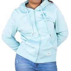 Keep It Casual and Cute in a Sea Turtle Sky Blue Hoodie Add some casual chic to your wardrobe with our Pacific Creations Women's “Ocean Turtle” Hoodie in Sky Blue. This fashion-forward hoodie features a unique sea turtle graphic on its front along with the words, “Laie, Hawaii”. The sky blue color makes it a versatile piece for both relaxed weekends and laid-back outings. Enjoy the cozy warmth and tropical flair of a new, good-looking hoodie. Sky Blue Cotton Blend Full Zip Sea Turtle Front Graph Light Blue Casual Sweatshirt For Winter, Cozy Blue Sweatshirt With Double-lined Hood, Light Blue Casual Hoodie Outerwear, Casual Light Blue Hoodie Outerwear, Casual Light Blue Outerwear With Drawstring Hood, Light Blue Casual Hoodie, Cozy Blue Hooded Jacket, Clearance Sale Sign, Sky Blue Hoodie