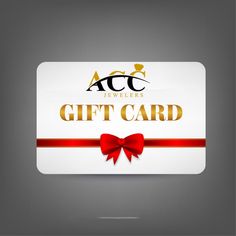 a gift card with a red bow on it