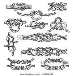 rope knots in different shapes and sizes