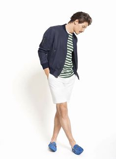 mensfashionworld: Calibre Summer 2014 Lookbook Raddest Looks On The Internet http://www.raddestlooks.net Jarrod Scott, Marine Stripe, Mens Fashion Inspiration, Best Mens Fashion, Men's Casual Style, Twill Shorts, Nautical Fashion, Summer 2014