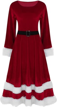 Mrs Santa Claus Costume, Mrs Claus Outfit, Girls Santa Dress, Mrs Claus Dress, Christmas Dress Outfit, Mrs Santa Claus, Ladies Fancy Dress