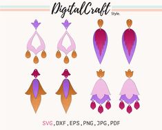 Earring SVG Dangle Earring SVG Flower Earring Template SVG - Etsy Svg Earring, Ankara Earrings, Circuit Machine, Earring Template, Earring Svg, Wood Earring, Flower Earring, Clay Earring, Wood Earrings