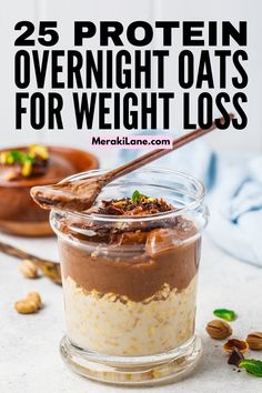 Proats 101: 25 Protein Overnight Oatmeal Recipes for Weight Loss Smoothies Vegan, Postre Keto