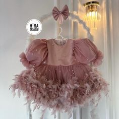 "Pink Feather Sequin Ribbon Baby Girl Dress"  Make your little angel the star of the show with this stunning Pink Feather Sequin Ribbon Baby Girl Dress! 🎀✨ Let her sparkle and shine on any special occasion! 💖👑 🌟 Features: 🎀 Soft and comfortable fabric for all-day wear 💫 Shimmering sequin details for a touch of glamour 🌸 Beautiful feather accents for an elegant look 🎀 Delicate ribbon embellishments for added charm This enchanting dress is perfect for weddings, birthdays, and photo shoots, Stolen Heart, Puffy Dresses, Prom Party, Pink Feathers, Dress Order, Sewing Design, Halloween Dress, Tutu Dress, Dress With Bow