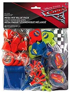 PRICES MAY VARY. 48 party favors Red, blue and green plastic "cars 3" Toys Extend the fun with this mix of colorful toys Perfect for parties and fun occasions Pixar Cars Birthday, Disney Cars 3, Toy Gift Guide, Cars Birthday Party, Movie Birthday Party, Cars Disney, Birthday Greetings Friend, Happy Birthday Greetings Friends, Maze Puzzles