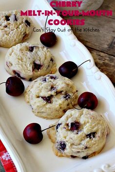 cherry melt - in - your - mouth cookies can't stay out of the kitchen