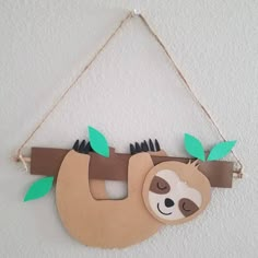 a paper slotty hanging on a wall