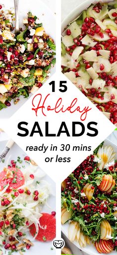 holiday salads ready in 30 mins or less are the perfect way to serve them