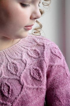 Dancing Leaves Sweater Dancing Leaves, Kids Knitting Patterns, Universal Yarn, Red Heart Yarn, Arm Knitting, Yarn Brands, Sweater Knitting Patterns, Knitting Girls, Knitting For Kids