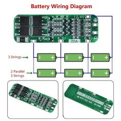 the battery wiring diagram shows how to use batteries and other electronic components for this project