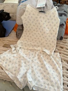 Brandy Melville Duck Pjs, Brandy Melville Sleep Set, Brandy Melville Pjs, Brandy Fits, Japan Outfits, Brandy Melville Outfits, Cute Pajama Sets, Outfit Inspo Casual