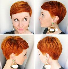 Red Pixie Cuts, Red Pixie, Short Red Hair, Katherine Mcnamara, Short Pixie Haircuts, Short Pixie Cut, Short Hair Styles Pixie, Pixie Hairstyles, Hair Today