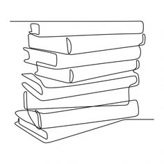 a stack of books sitting on top of each other in front of a white background