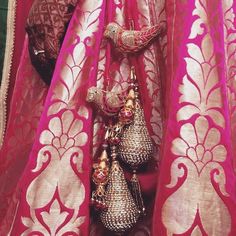 The Prettiest, Most Unique Bridal Latkans We've Seen! | WedMeGood Lehenga Tassels, Latkan For Lehenga, Lehenga Latkan, Latkan Designs, Quirky Bride, Blouse Dress Outfit, Saree Tassels Designs, Saree Tassels