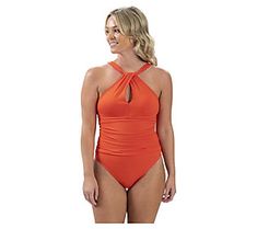 Sunny days and splashy pools on the horizon? This bright, halter-style one-piece is here for it -- with a well-structured design that can keep up with the kids. Cannonball! From Dolfin. One Piece Pop, Structured Design, 1 Piece Swimsuit, On The Horizon, Halter Style, The Horizon, Swimwear Fashion, Keep Up, The Kids