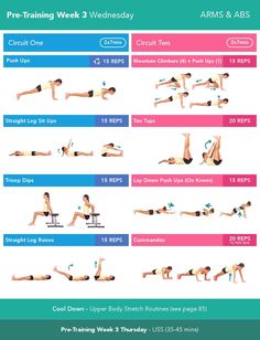 a poster showing the different exercises to do with your legs and arms, including squats