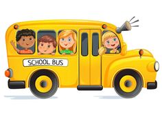 children are riding on the school bus