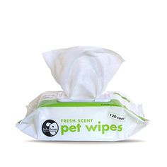 fresh scent pet wipes are on display