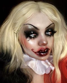 Glam Clown, Michael Hussar, Cute Halloween Makeup, Neon Makeup, Work Makeup, Horror Makeup, Alternative Makeup, Wedding Eyeshadow, Makeup Eye Looks