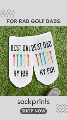 If your dad is the best dad by par, sockprints golf socks are sure to make a fun and useful gift for dad. Cotton-blend fabrication with a 1/2 cushion sole for comfort on and off the golf course. Shop now!