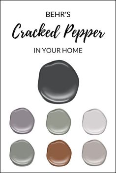 the behr's cracked pepper in your home is an easy way to use it