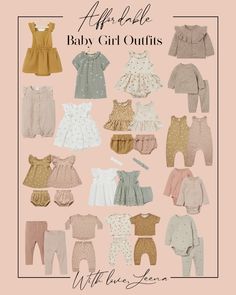 Affordable Baby Girl Outfits! #ShopStyle #MyShopStyle Mia Outfits, Aesthetic Baby, Baby Fits, Nice Outfits, Animal Photos, Kids Style, Cotton Set