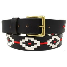 Affilare belt is constructed using 100% fine quality calfskin top grain leather that is both comfortable and made to endure everyday use. It does NOT contain any synthetic, artificial, imitation, faux or bonded leather. This polo belt measures 1 3/8" wide and is beautifully accented with beige and red embroidery. Perfect choice for any casual or formal events. Great gifting idea. Includes a removable belt buckle. We recommend to go 2" up from your waist size for a comfortable fit. Size: 31-32 in Red Embroidery, Top Grain Leather, Belt Buckle, Waist Size, Belt Buckles, Formal Event, Calf Skin, Brown Leather, Age Group