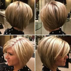 Rounded Bob, Bob Haircut For Fine Hair, Bob Hairstyles For Fine Hair, Short Layered Haircuts, Short Bob Haircuts, Haircuts For Fine Hair, Salisbury