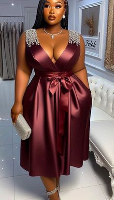 Credit: Folah Signature Church Gala Outfit, Flay Gown Styles, Folah Signature, Dinner Gowns Classy Style, Black Women Cosplay, Lace Dress Classy, Classy Short Dresses, Fancy Short Dresses, Dinner Gown