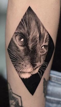 Black Cat Tattoos, Cat Tattoos, Grey Tattoo, Dog Tattoo