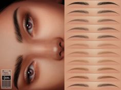 The Sims Resource - Sims 4 - Eyebrows - cosimetic - Cara Eyebrows | NO 31 The Sims 4 Pack, Mods Sims 4, Sims 4 Cc Eyes, Sims 4 Tsr, Die Sims 4, Sims 4 Cas Mods, The Sims 4 Skin, Makeup Cc, Sims Packs