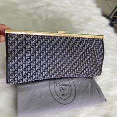 Please Message Me For Any Questions. Reposhing This One Everyday Luxury Blue Clutch, Designer Clutch For Formal Events, Blue Clutch Evening Bag With Dust Bag, Classic Blue Clutch For Formal Events, Luxury Blue Bag For Events, Designer Blue Evening Bag, Luxury Blue Evening Bag, Dior Clutch, Message Me