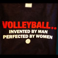 a t - shirt that says volleyball in red and black with an image of a volley ball on it