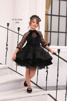 Black Dress For Girls Kids, Black Dress Party Wear, Black Kids Dress, Party Wear Frocks, Dress Party Wear, Cute Dresses For Party