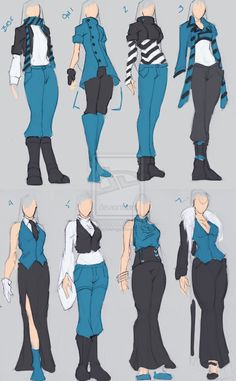 Gender Neutral Outfit Drawing, Vest Character Design, Futuristic Fashion Drawing, Character Design Suit, Character Design Clothing, Jacket Around Waist Drawing Reference, Suit Character Design, Character Clothing Design, Character Design Fashion