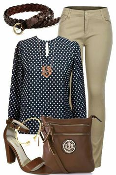 Jeggings Outfit, Dot Shirt, Mode Jeans, Casual Styles, Polka Dot Shirt, Modieuze Outfits, Elegantes Outfit, Casual Work Outfits, Pinterest Fashion